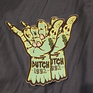 Dutch Bros Zombie Hand Sticker